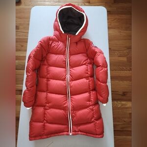 Canada Goose Girls Pink Hooded Down Parka Jacket SZ 7-8